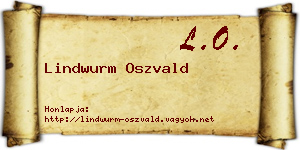 Lindwurm Oszvald névjegykártya